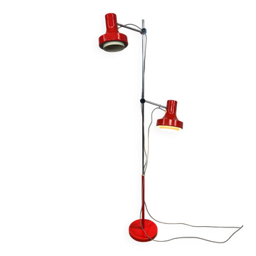 Lampe sur pied rouge par Josef Hurka pour Napako