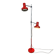 Red floor lamp by Josef Hurka for Napako