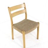 Lot de 6 chaises en chêne EMC Mobler 'Lem' - design danois - chêne