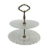 Présentoir 2 étages a gâteau Vintage
