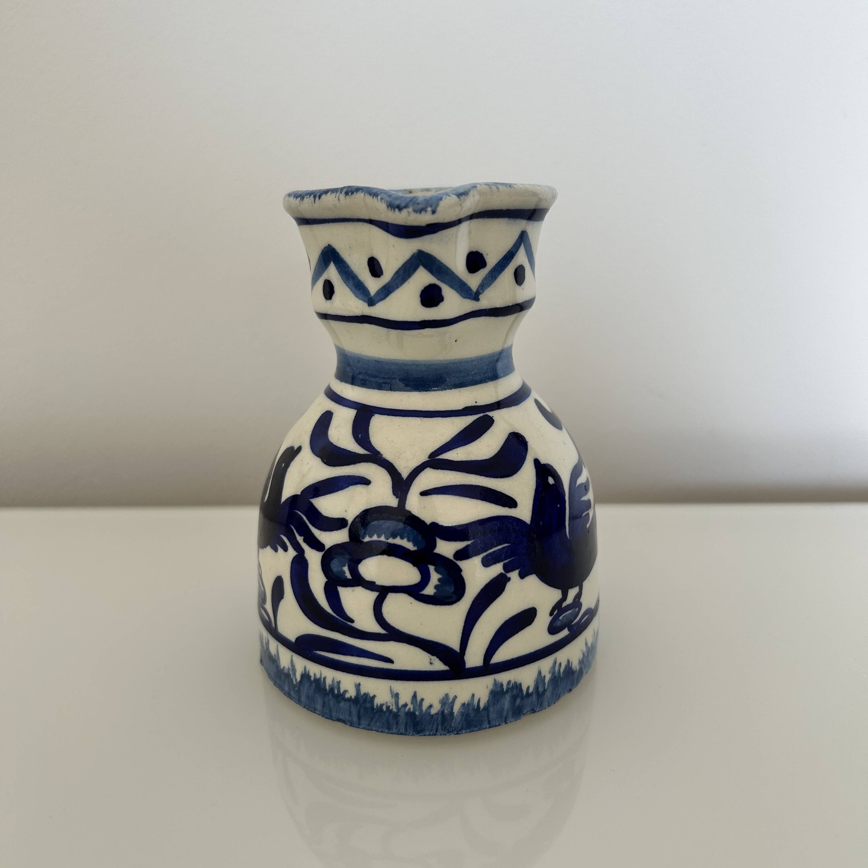 Pichet oiseau bleu