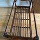 Vintage brown bamboo living room coffee table