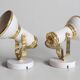 Space Age wall lights pair from the 1970s.