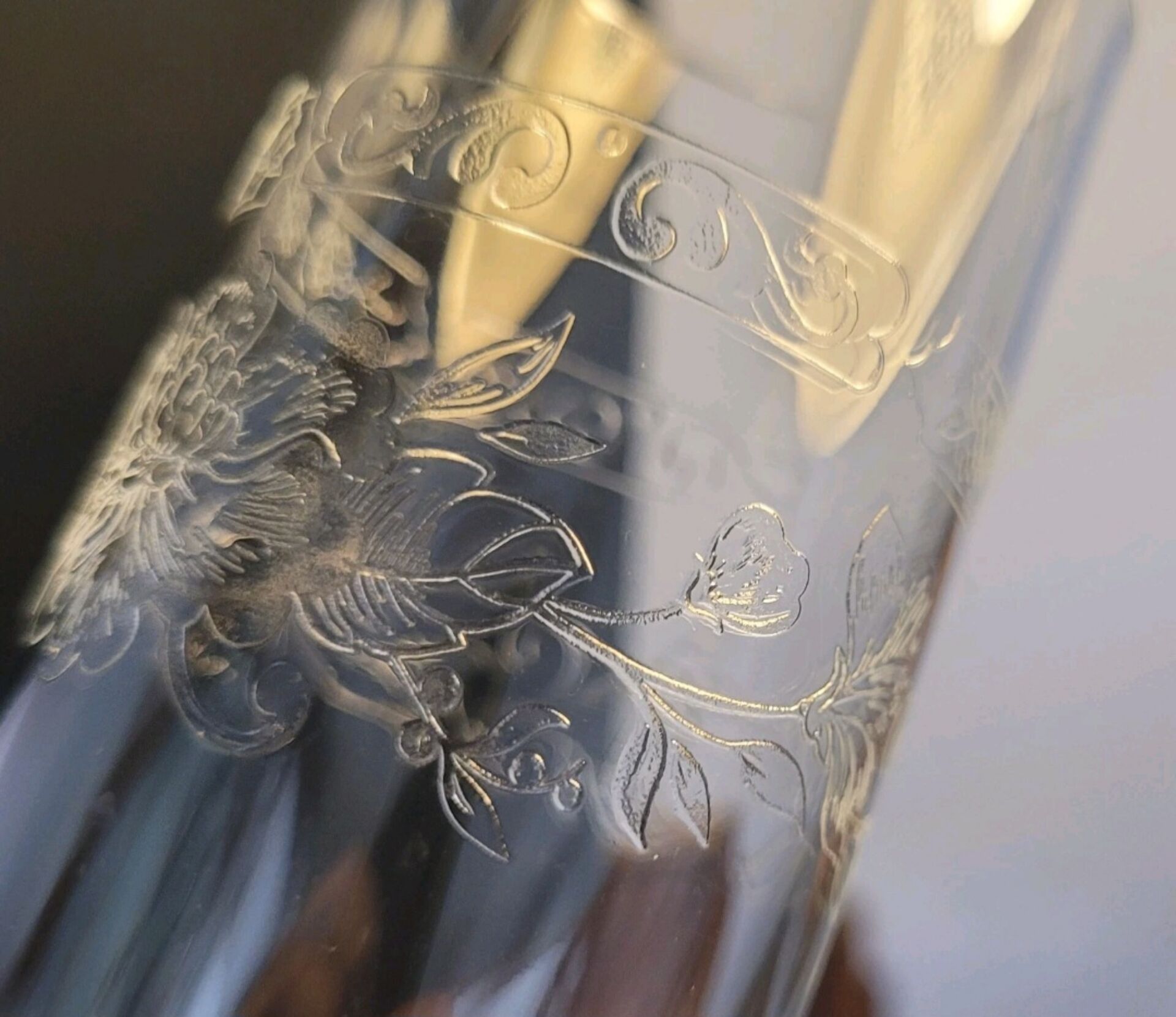 10 champagne glasses/flutes 16cl Cristal d'Arques Matignon model 70s
