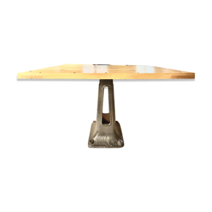 table à manger en chêne - fonte