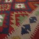 Burgundy Wool Kilim Rug, Large Afghan Tribal Flatweave 304x200cm