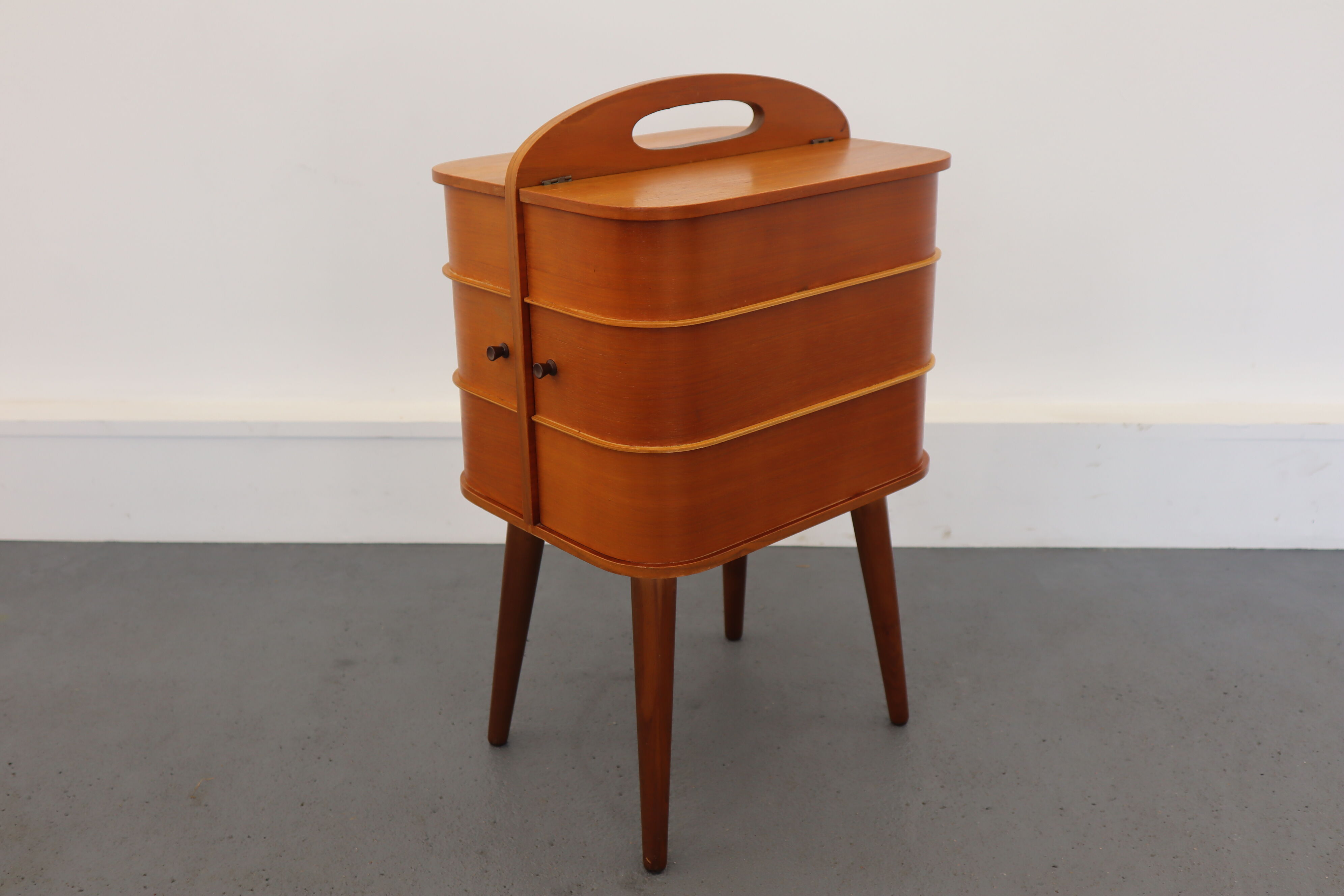 Wooden Sewing Cabinet, 1960s