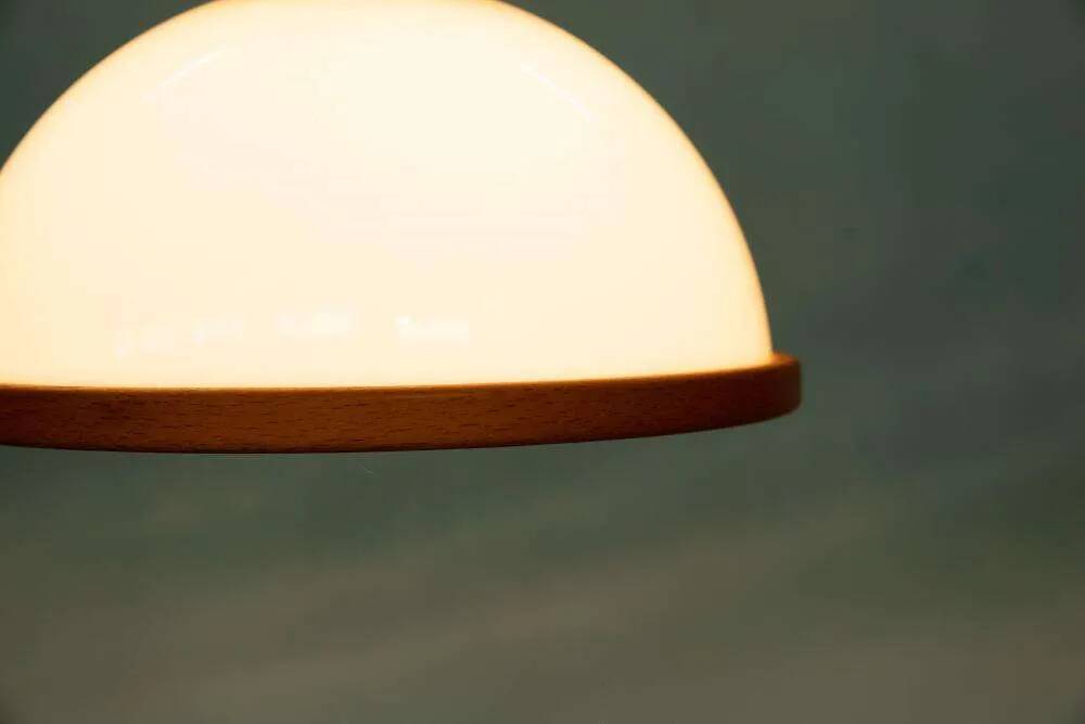Bohemian 70s mushroom pendant lamp