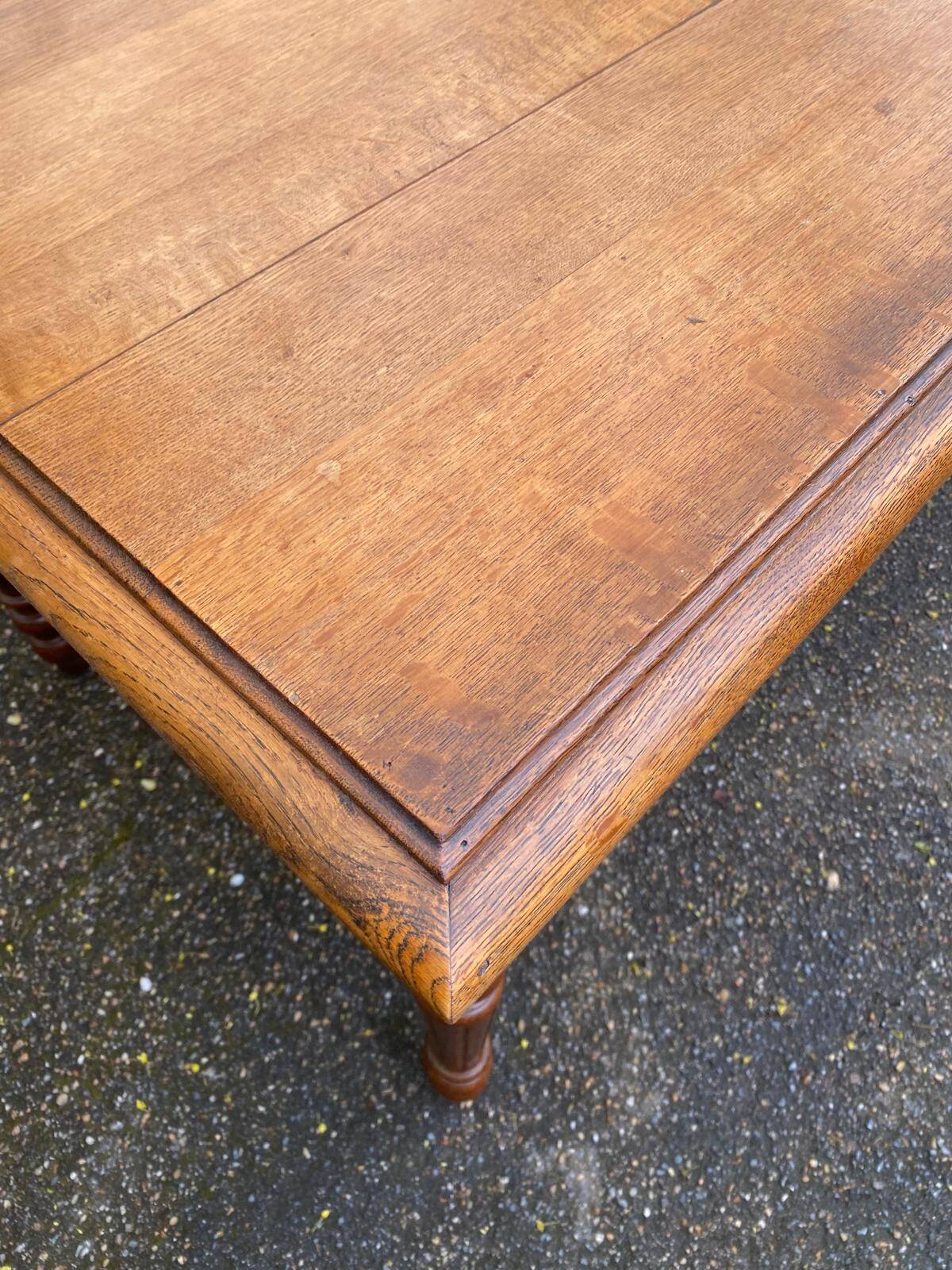Bureau Louis XVI en chêne massif du 19ème