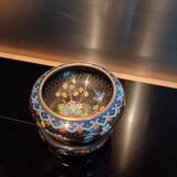 Coupe émail cloisonné diam 10,5 cm