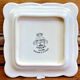 9 old square plates for cake, dessert, and aperitif from Longwy Moustier.