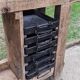 Old solid oak carpenter's workbench