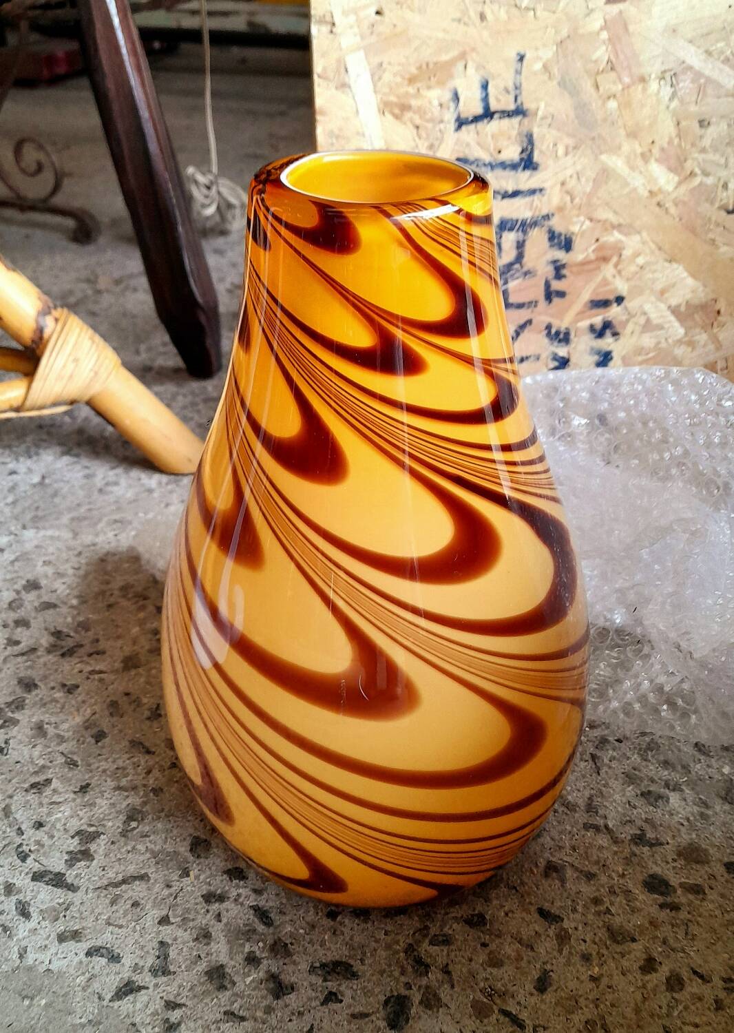Carlo Moretti vase, Murano 1970.