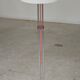 Chrome metal floor lamp opaline triplex Lidokov ex Czechoslovakia