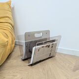 Vintage plexiglass magazine rack