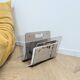 Vintage plexiglass magazine rack