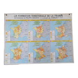 Ancienne carte scolaire MDI / Formation territoriale de la France