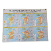 Ancienne carte scolaire MDI / Formation territoriale de la France