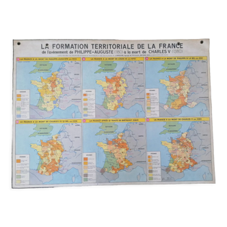 Former MDI school map / Territorial formation of the France