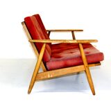 Scandinavian sofa, 2 seats, Sweden, 1950