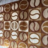 Large geometric rug from the 70s Scandinavian Space Age