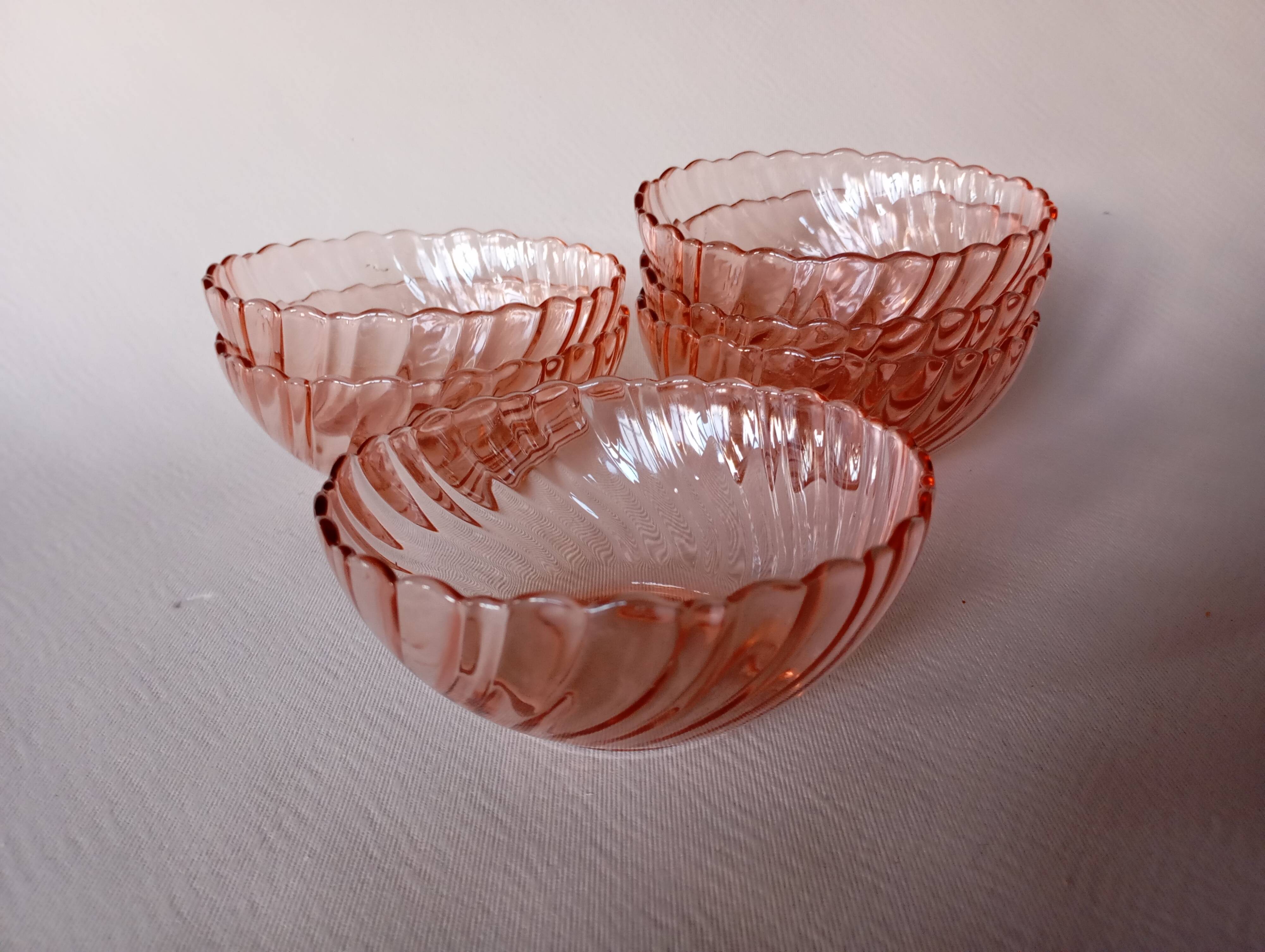 6 Rosaline Arcoroc bowls