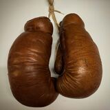 Vintage leather boxing gloves