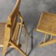 Set de 3 chaises  cannées  pliantes vintages 70
