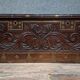 Antique carved wooden chest with gilded brass – Orient / 19th century