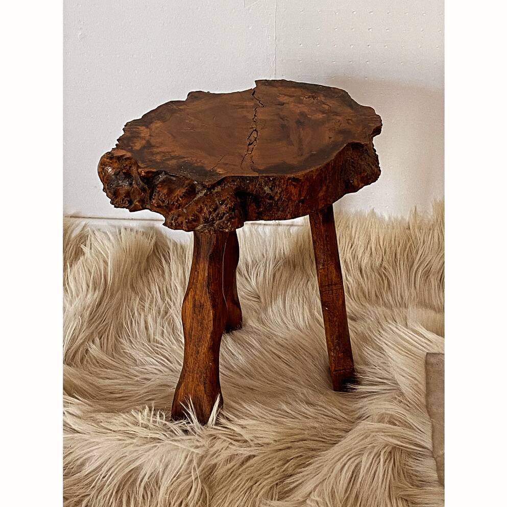 Elm tripod coffee table