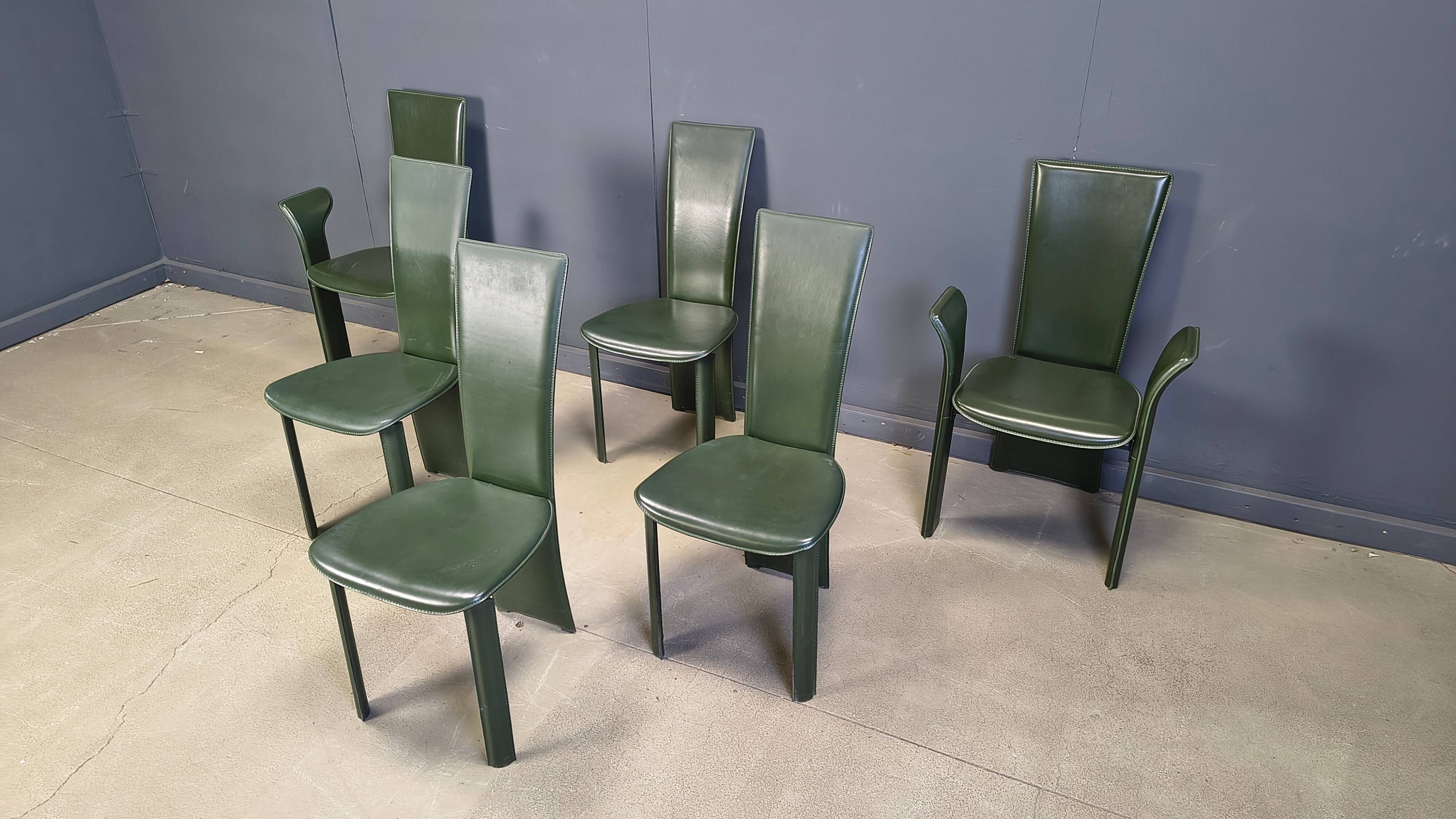 Vintage dining chairs by Pietro Costantini, 1980s, set of 6