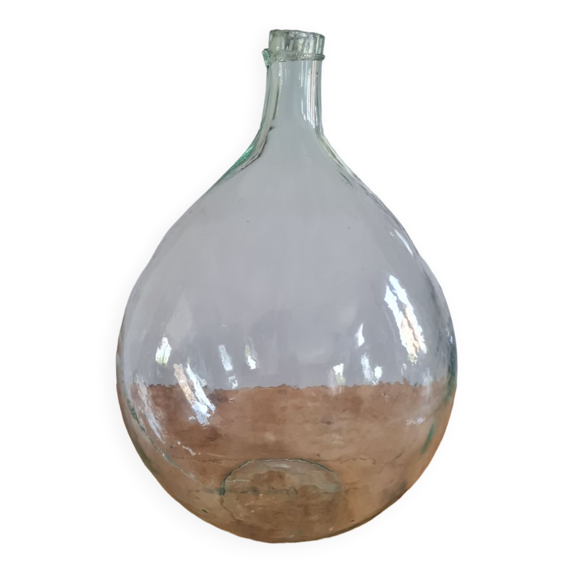 Demijohn in blown glass
