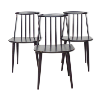 3 chaises danoises J77 1960