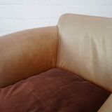 Set of two leather club chairs