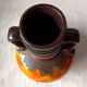 Large baluster ceramic vase, West Germany, Fat Lava 1970 vintage