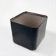 Cube de rangement DIME Marcello Siard Longato années 70 plastique brun