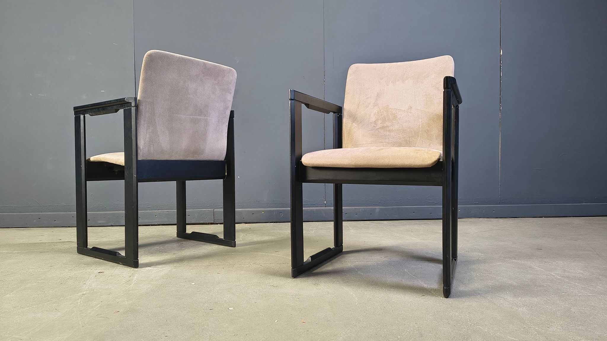 Set of 6 vintage dining chairs attributed to Tobia Scarpa, 1970s