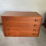 Storage cabinet module 2 in Scandinavian teak 60s