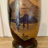 Art Deco vase signed JEM