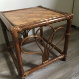 Small rattan coffee table