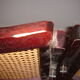Pair of 1960/70 caning, wicker, rattan, wood folding chairs