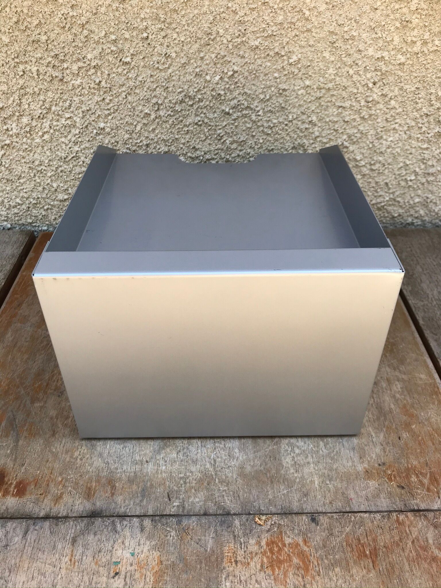 Range documents bureau 3 cases metal industrial grey vintage