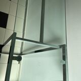 Wardrobe console glass and chrome metal