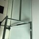 Wardrobe console glass and chrome metal