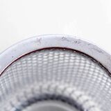 Vintage glass and metal ice bucket