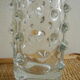 Vase verre moulé pointes