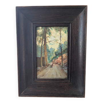 Huile sur panneau orientaliste par Aiveill orientalisme