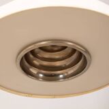 70s vintage chandelier in white metal Italian design