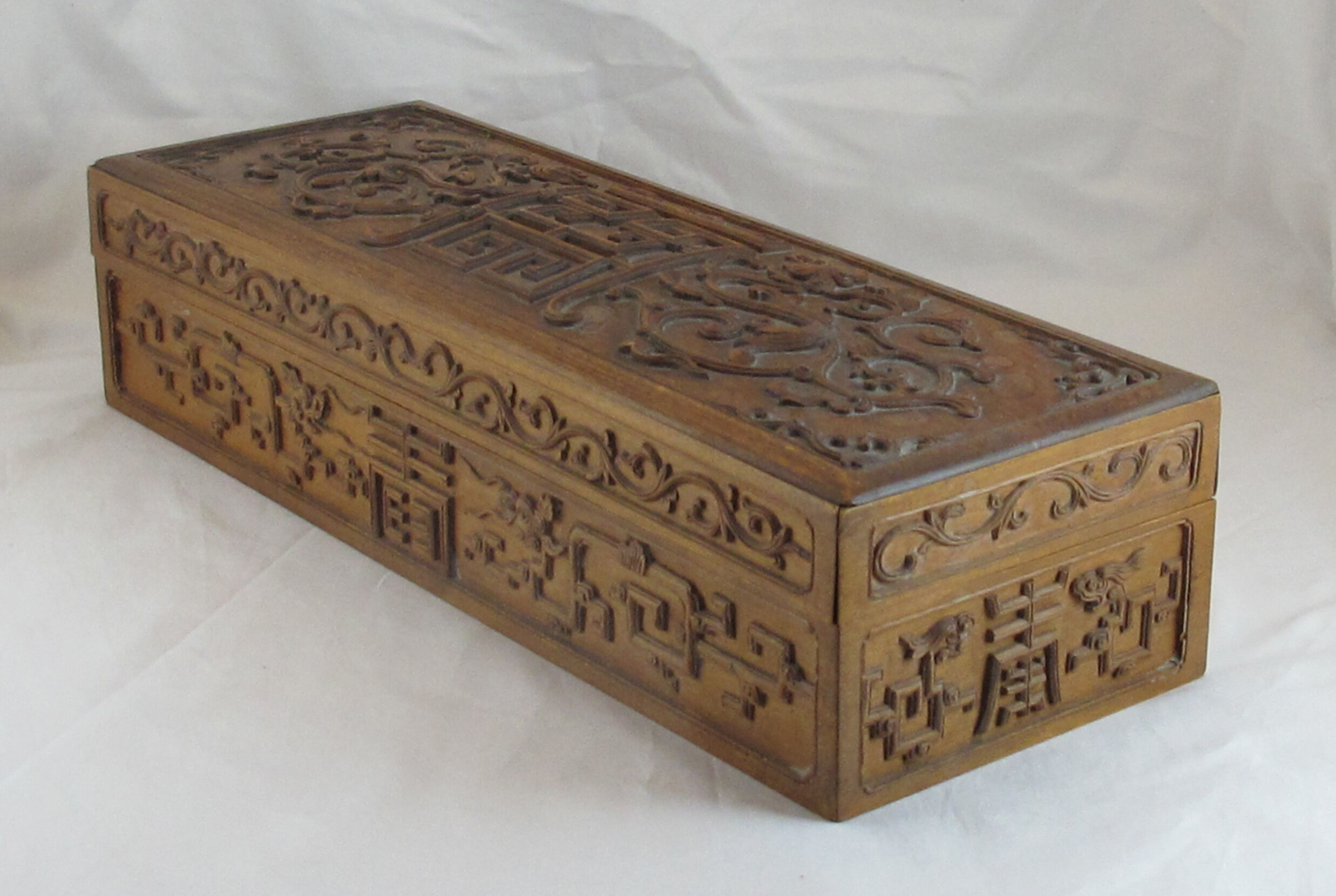 Ancient Asian carved box