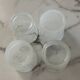 Lot 4 verres verre bullé blancs